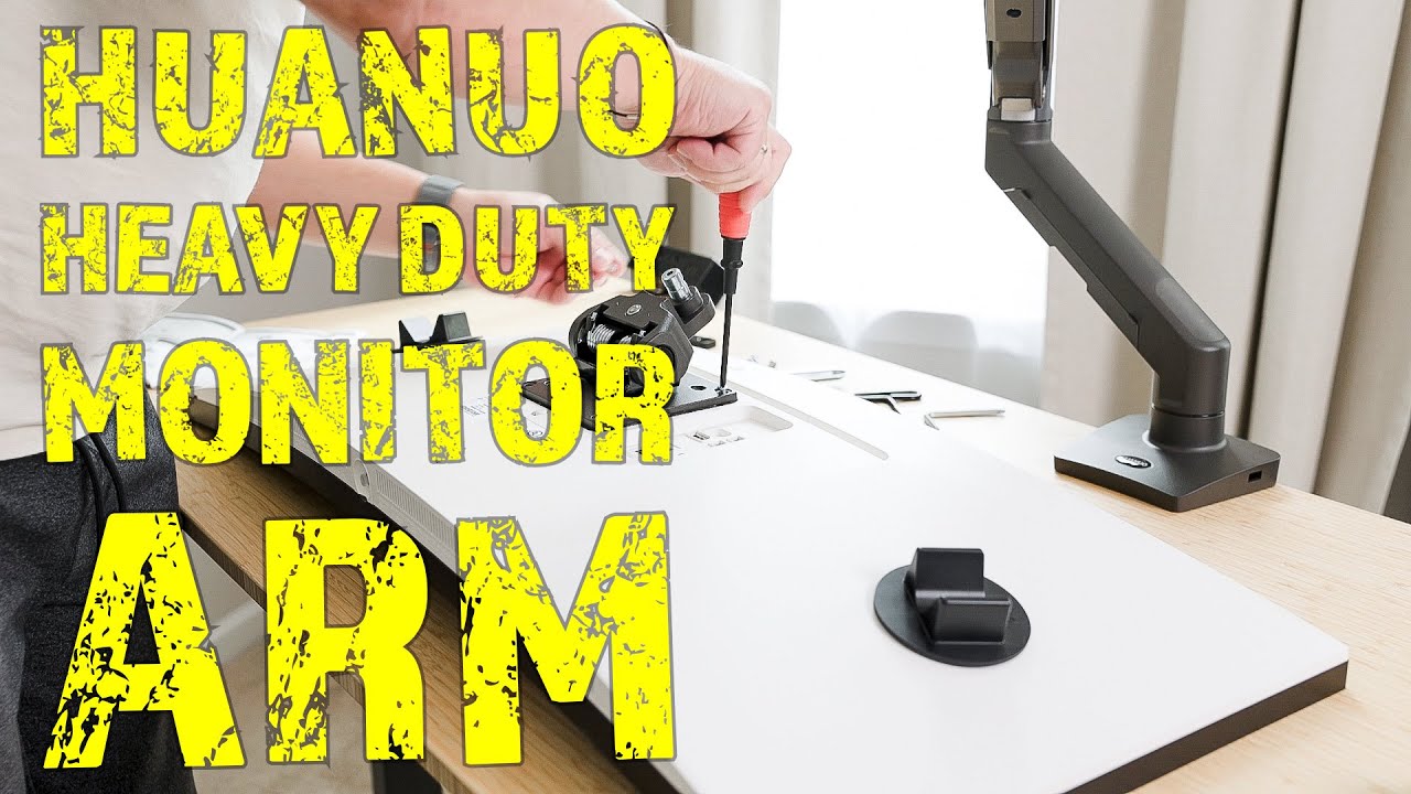HUANUO Monitor Arm Is The BEST Solution For Heavy Duty Monitors