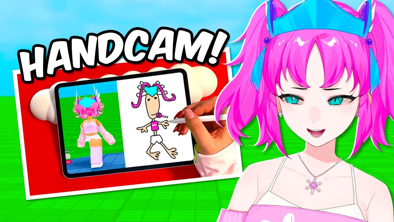 ROBLOX DRAW ME with HANDCAM..
