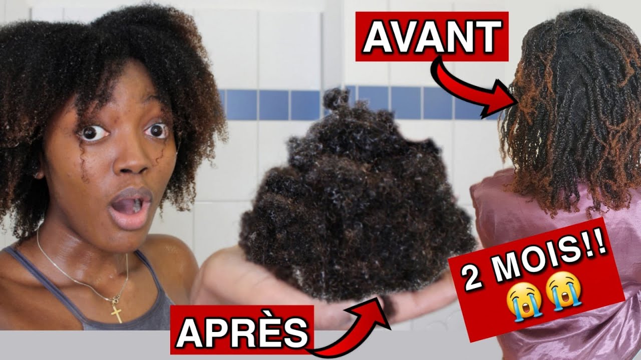 Je defais mes mini twists après 2 MOIS😭😭... ROUTINE CAPILLAIRE sur CHEVEUX CREPUS SECS & DURS!!🚿💦