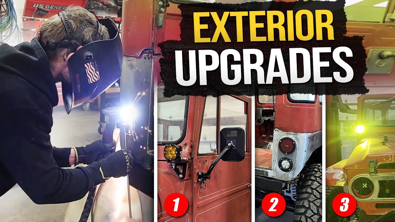 The FJ Gets Custom Ditch Lights, Tail Lights and Mirrors!!