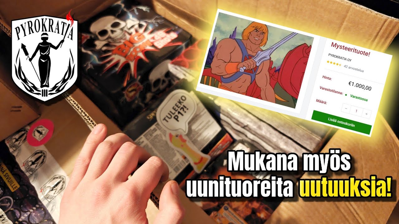 Mitä Pyrokratian 1000€ Mysteerituote sisältää?