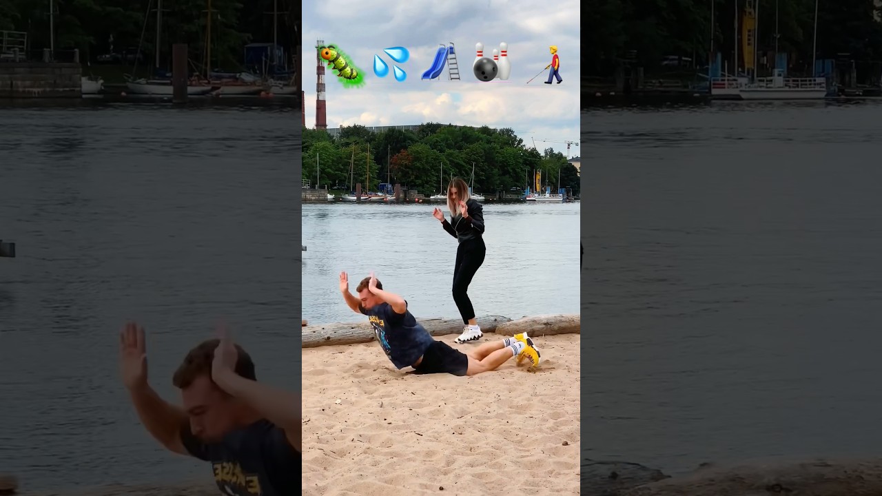 Parkour Pranks With Emojis pt.15😜🤟 #kiryakolesnikov #parkour #stunt #funny #prank  #flip #comedy