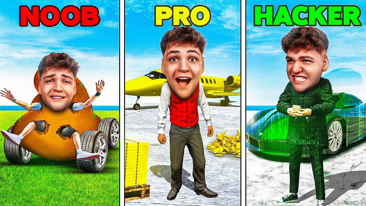 NOOB VS PRO VS HACKER ΣΤΟ GTA RP