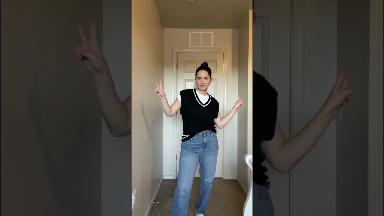 How to style a sweater vest #casualoutfits #fallfashion #sweater #outfits #outfitinspo