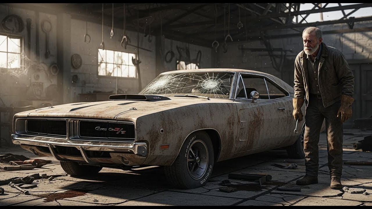 ASMR Car Restoration Full Rebuild of Dodge Charger R/T 1969 from Abandoned Condition to Looking New