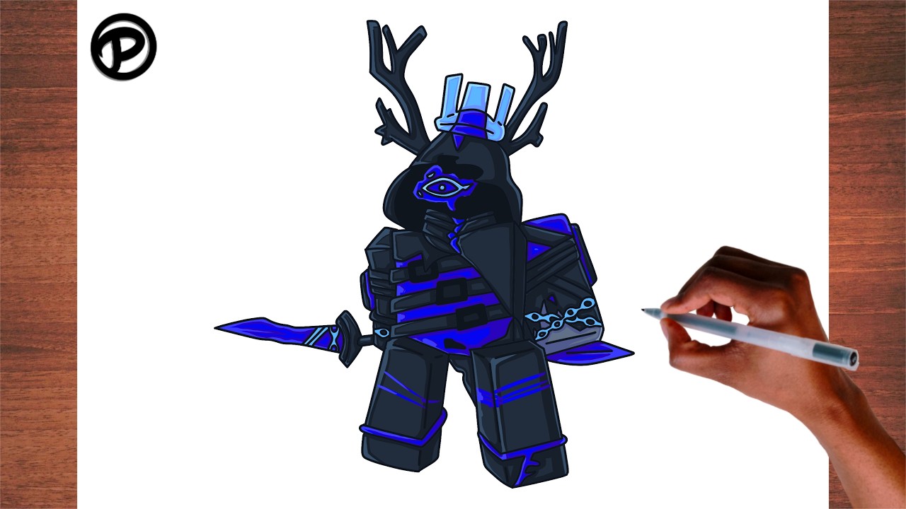 How to Draw 1x1x1 Eye of Abyys Forsaken Roblox Step by step