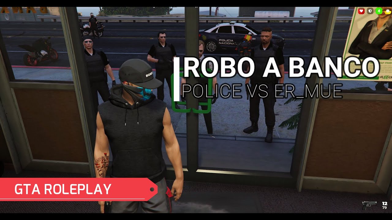 ROBANDO UN BANCO Y NOS FUGAMOS MUY EASY, BANCO FLEECA EN GTA 5 ROLEPLAY