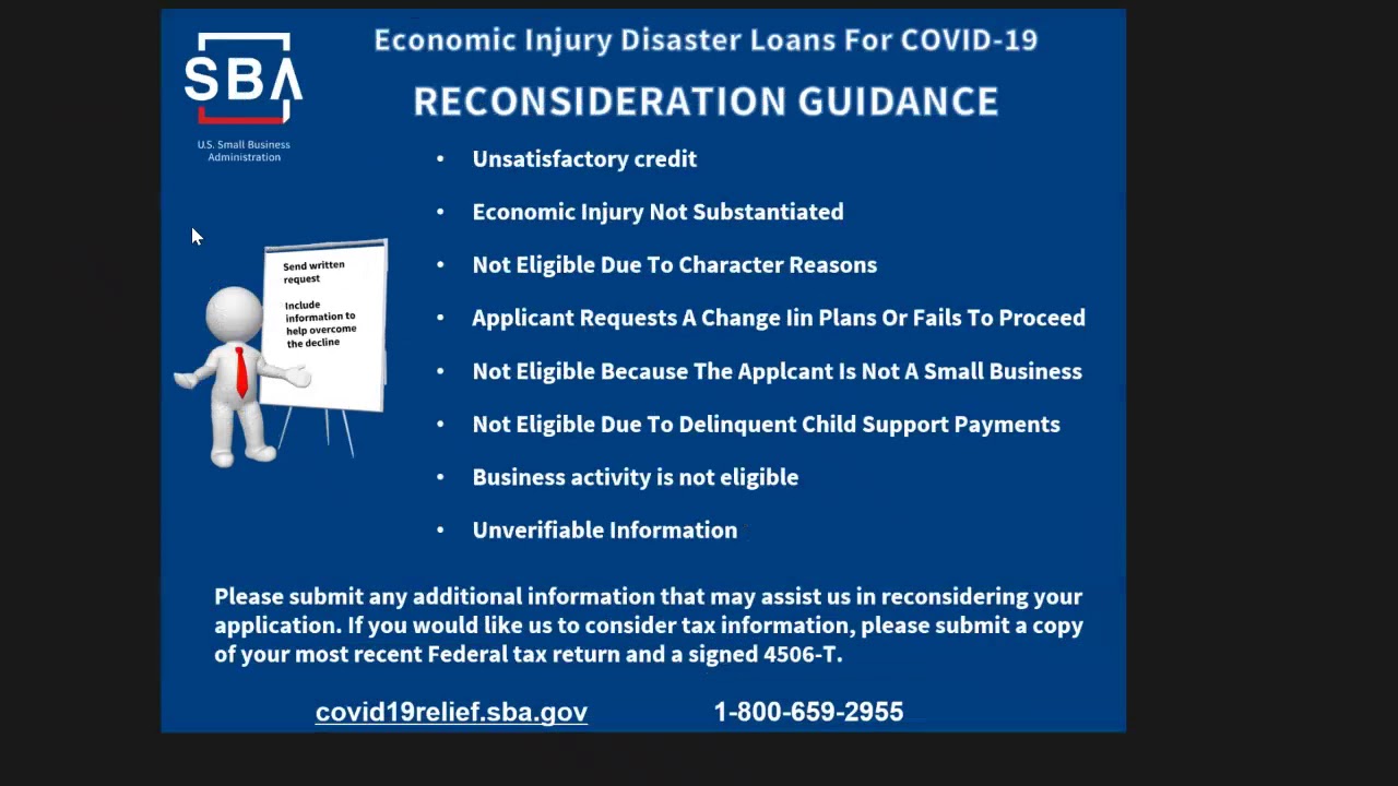 EIDL Reconsideration Webinar