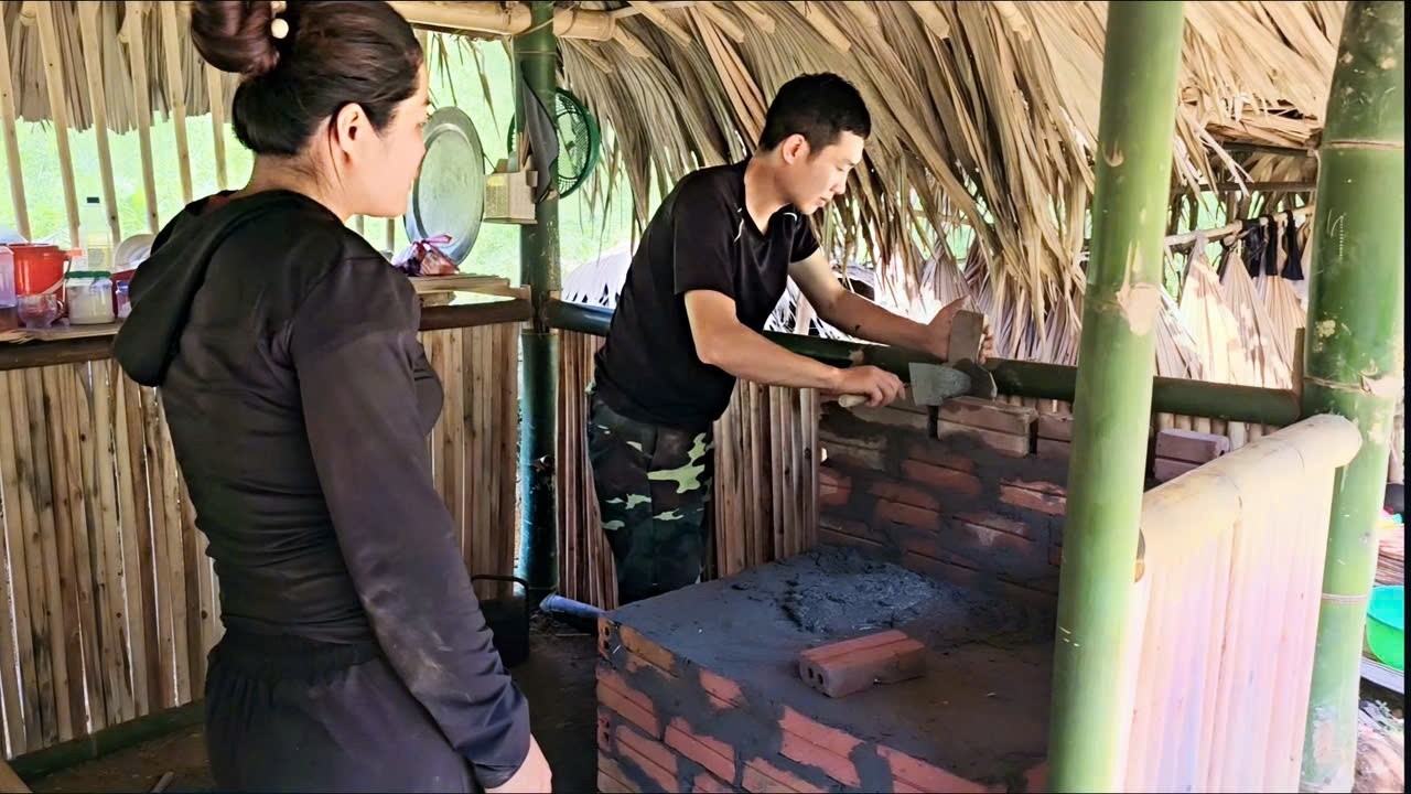 Hong felt grateful to her good friend for helping her build the stove.