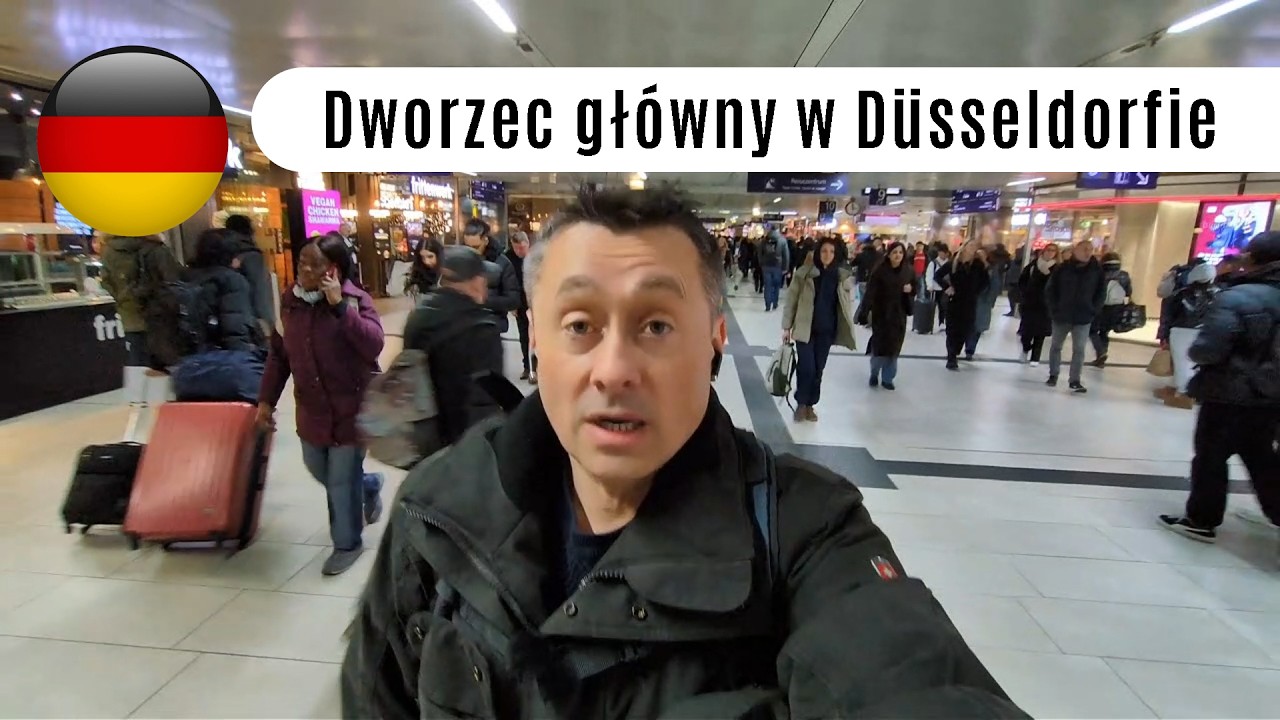 Spaceruję sobie po dworcu głównym w Düsseldorfie