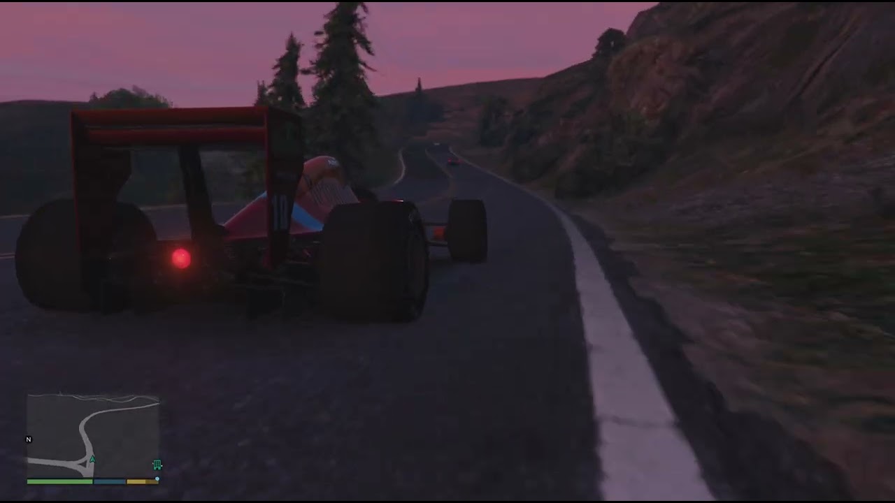 Gta 5 f1 car test in traffic