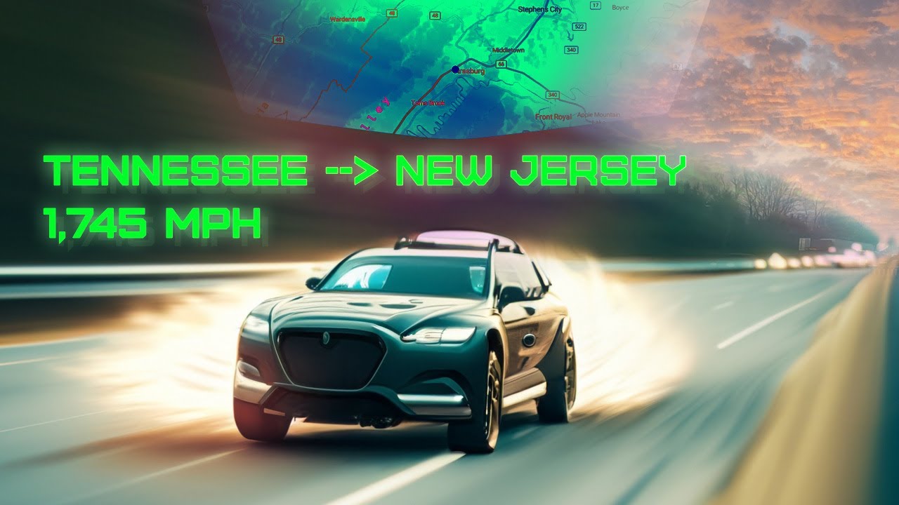 Tennessee to New Jersey (645 miles, via i-81 i-78)