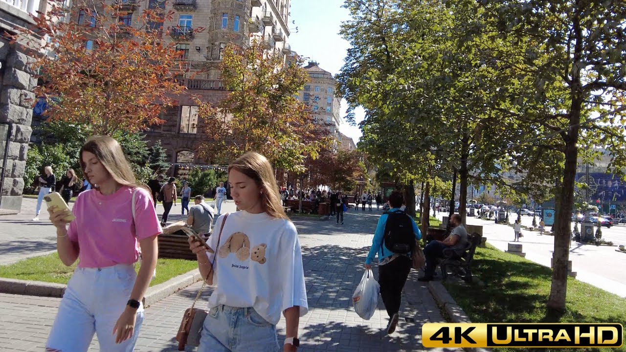 Kyiv, Ukraine Street Walk, August 2021 [4K HDR]