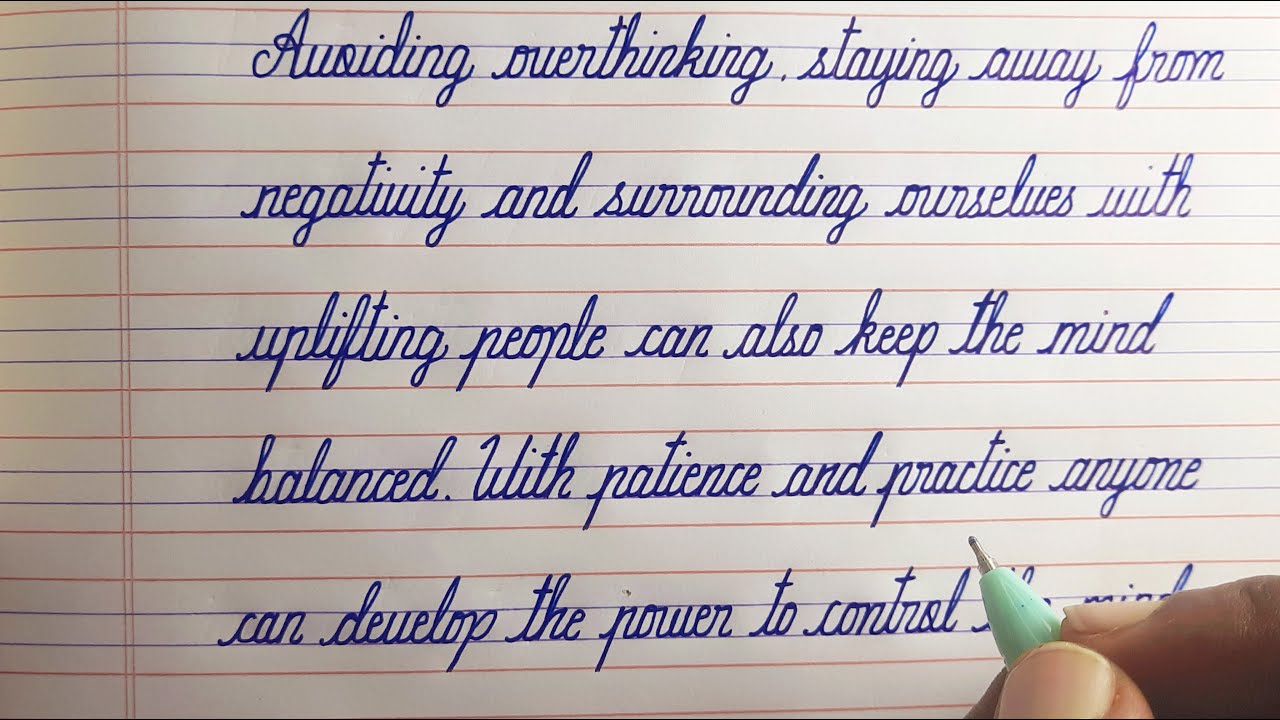 Improve Handwriting | Neat and clean cursive writing