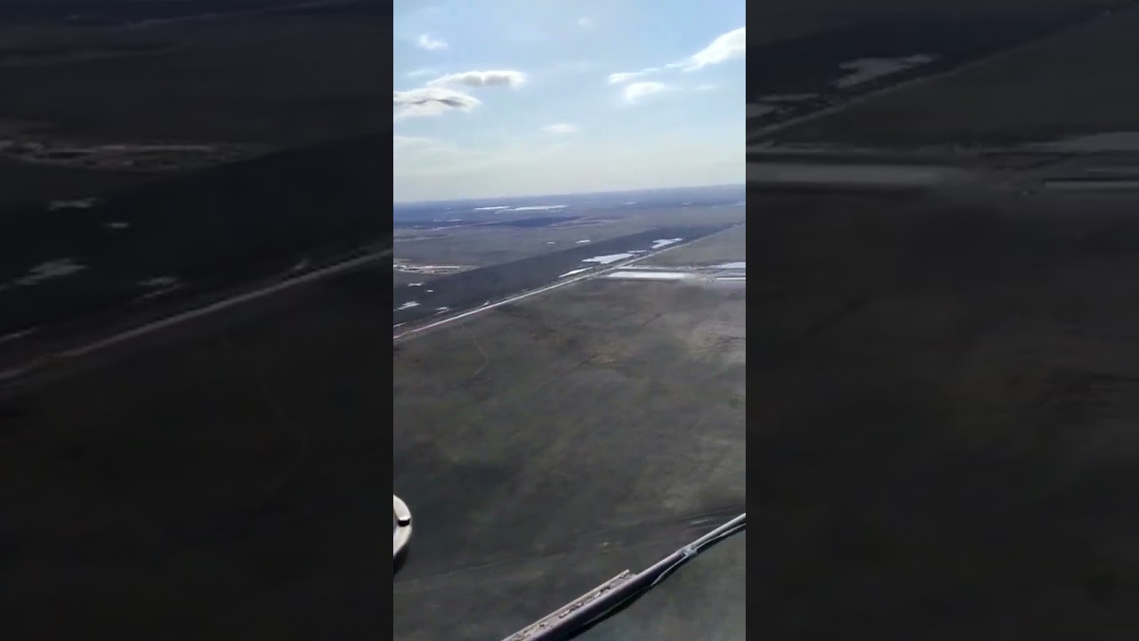 Вид с высоты. Телевышка в Узынколь (район Магжана Жумабаева)Северный Казахстан