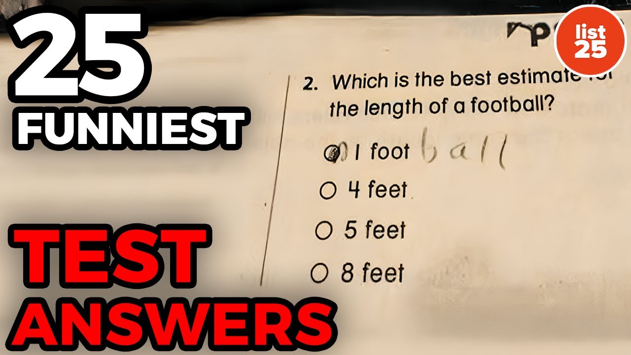 25 FUNNIEST Test Answers Kids Have Ever Given