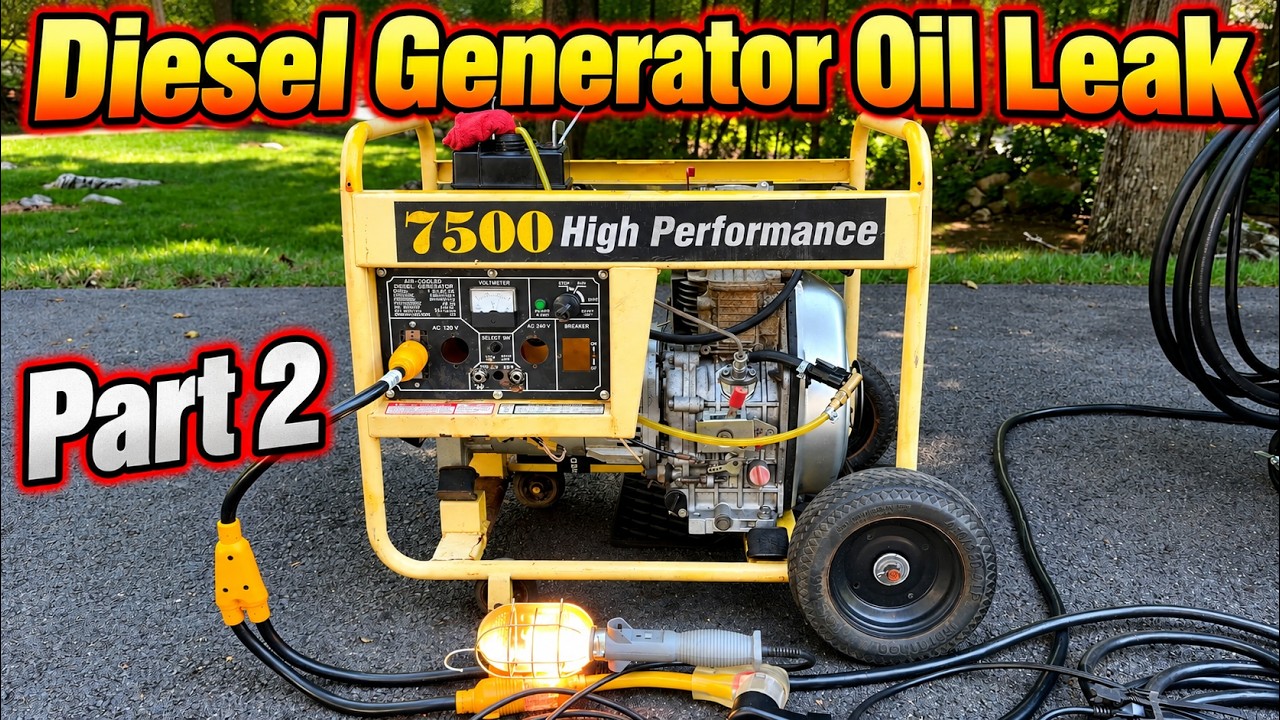 Yanmar L100 Clone Generator Leaking Oil - Completing the Build