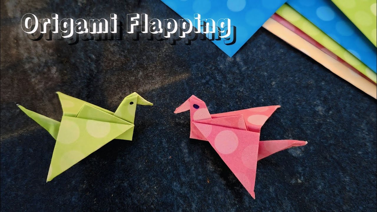 Origami paper flapping🥰💯💯।। How to make a paper flapping। #arigami #papercraft #craft #diy #trending