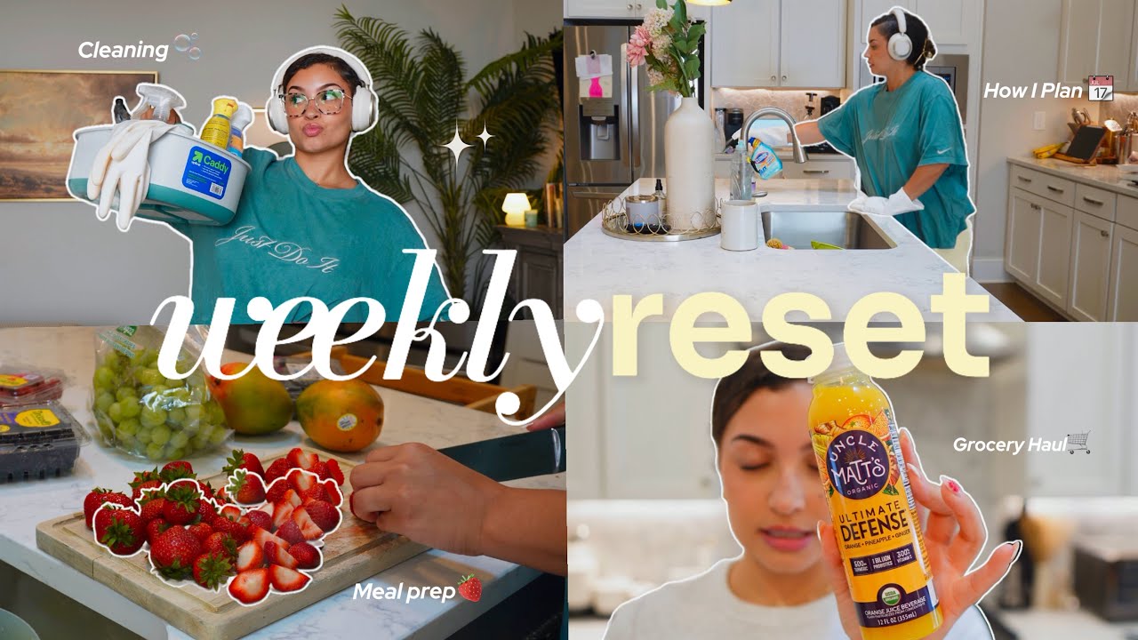 WEEKLY RESET ROUTINE| Deep Cleaning Motivation + Financial & Digital Planning + Grocery Haul & More!