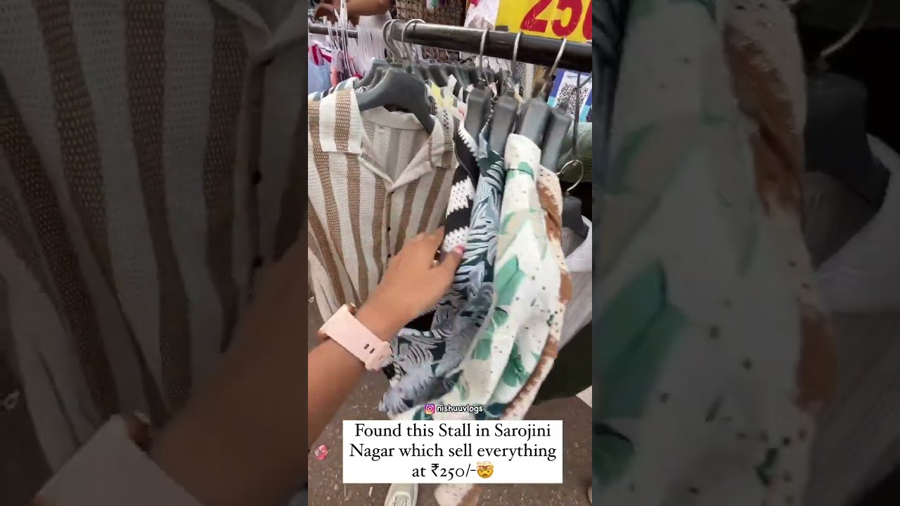 Men&rsquo;s shirts in Sarojini Nagar Market #shorts #youtubeshorts #delhi #sarojinimarket