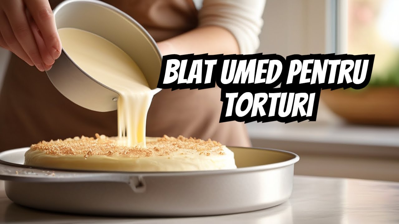 Blat umed pentru torturi se prepara usor si nu iti trebuie multe ingrediente!