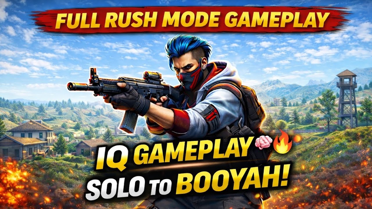 “No Camp 🚫Only Rush + IQ 🧠🔥Solo = BOOYAH 👑”