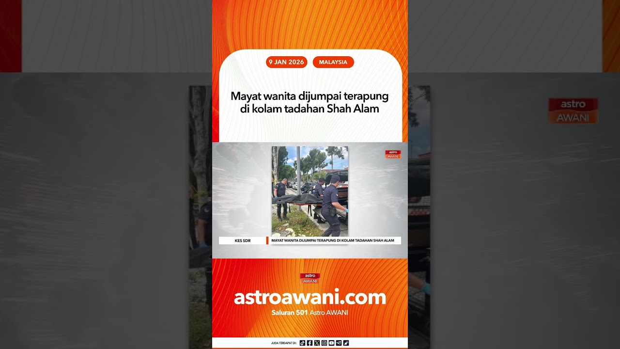 Mayat wanita dijumpai terapung di kolam tadahan Shah Alam