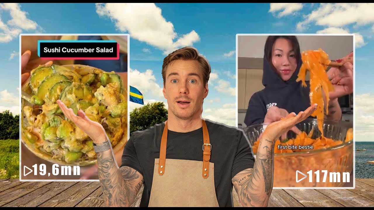 TESTAR VIRALA SALLADER FRÅN TIKTOK (FLEST VISNINGAR PÅ HELA TIKTOK)