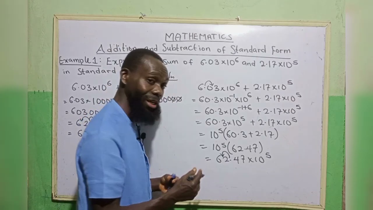Addition and Subtraction of Standard Form