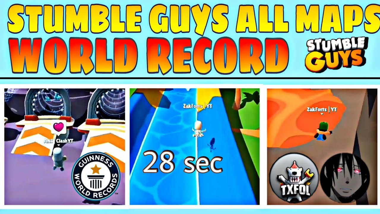 ALL MAPS WORLD RECORD 😱 IN STUMBLE GUYS 🔥 || ALL MAPS SPEED RUN