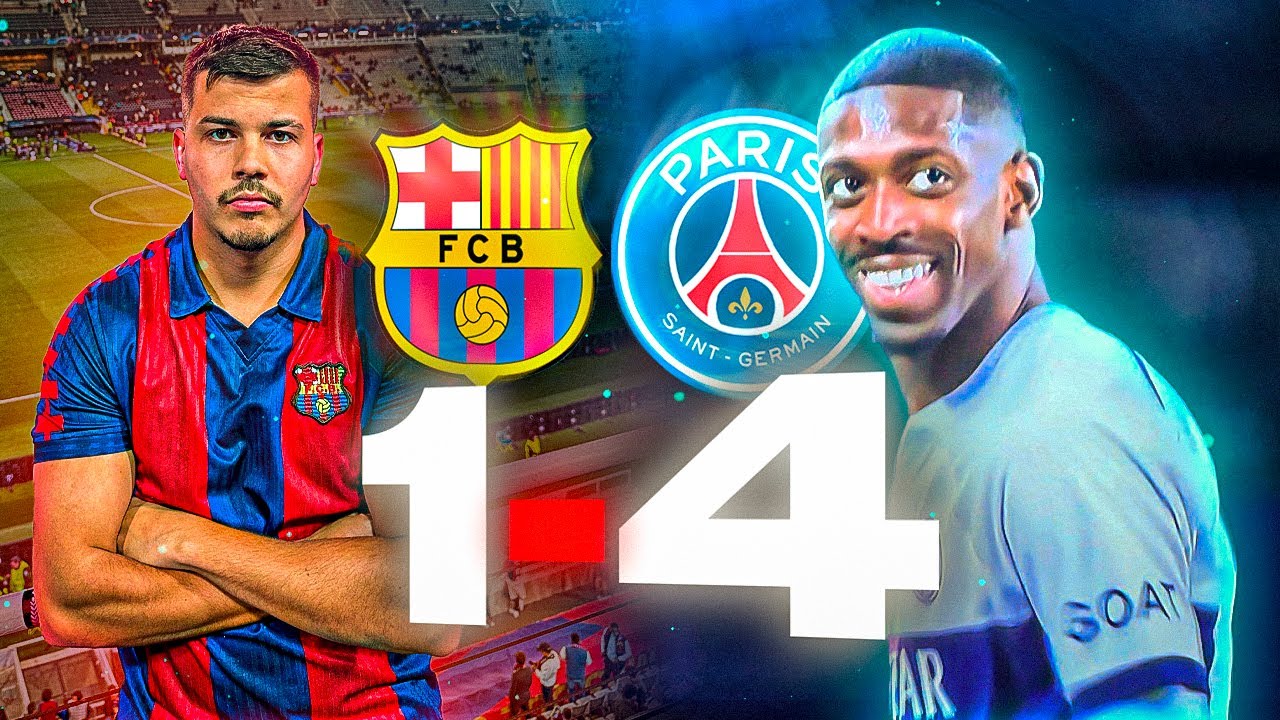 Mi Reacci&oacute;n al Barca 1-4 PSG en el Campo (ONDE&Eacute; la bandera de la Champions y VIVI la humillaci&oacute;n)