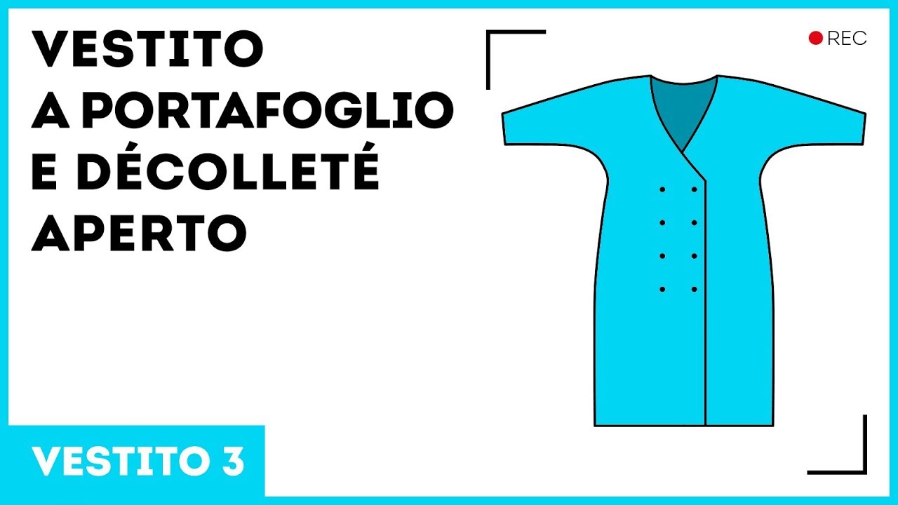 Vestito a portafoglio e décolleté aperto in base al vestito senza cartamodello con le nostre mani