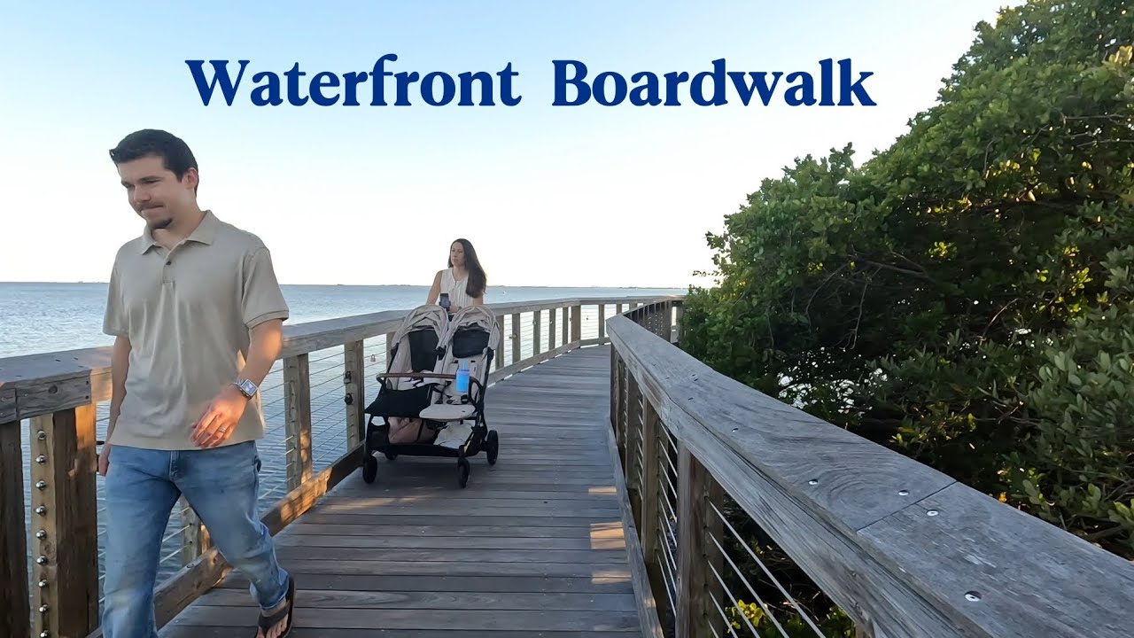 4K Walk at Safety Harbor Waterfront Park | Scenic Bay Views & Boardwalk.