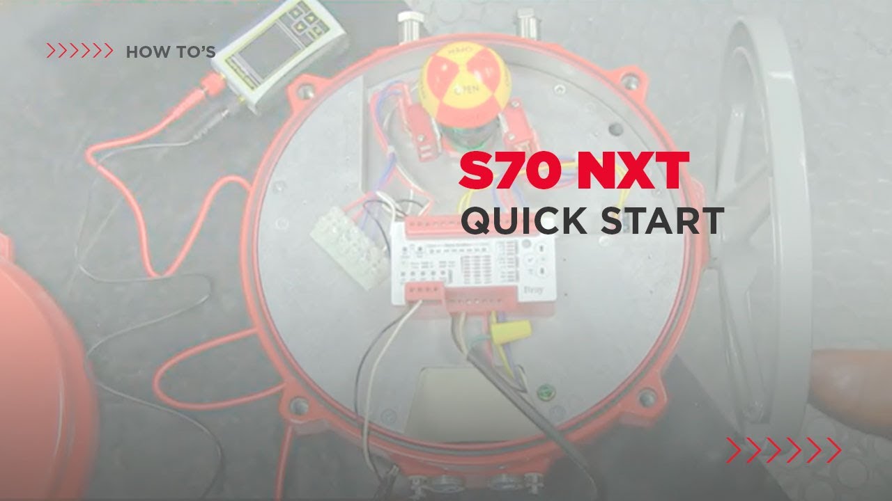 How To Quick Start Electric Actuator Series 70 NXT | Bray Actuator