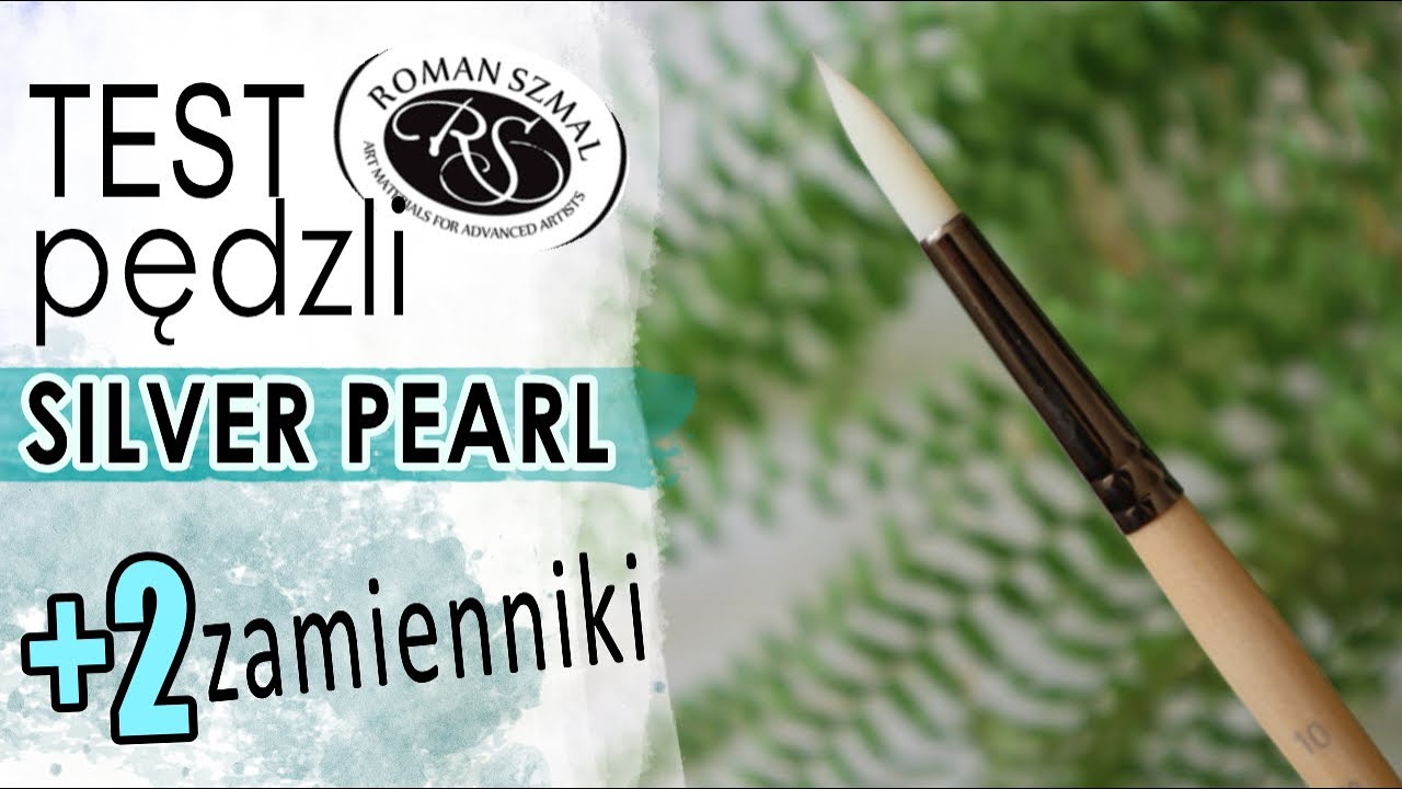 Pędzle do akwareli | SILVER PEARL Roman Szmal | Zamiennik ESCODA PERLA | Recenzja