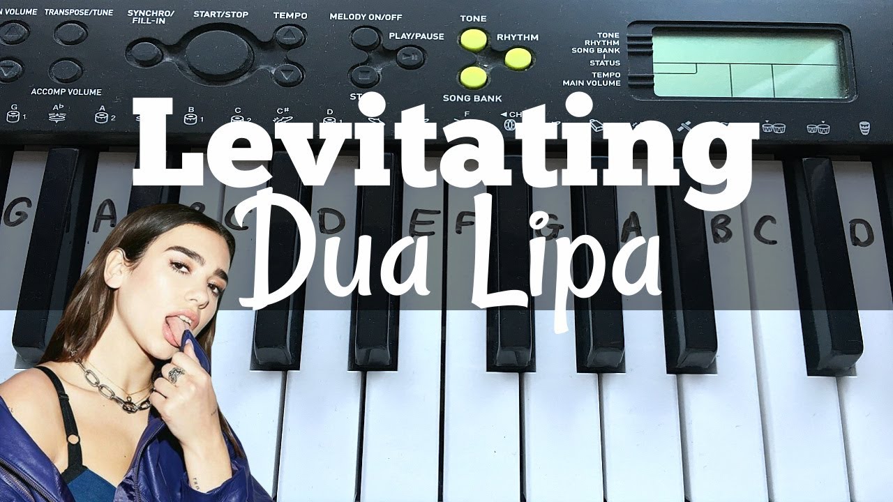 Levitating - Dua Lipa | Easy Keyboard Tutorial With Notes