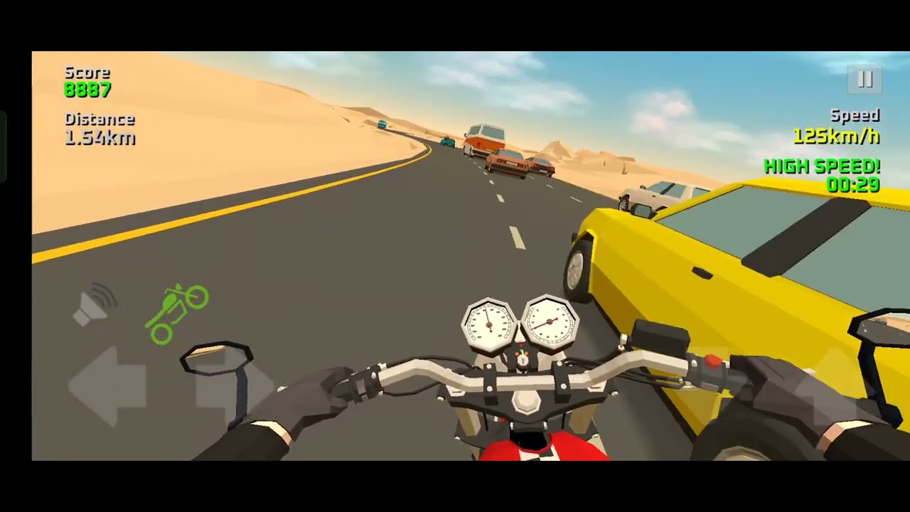 Cafe racer gameplay in extreme mode 60fps with GT 650