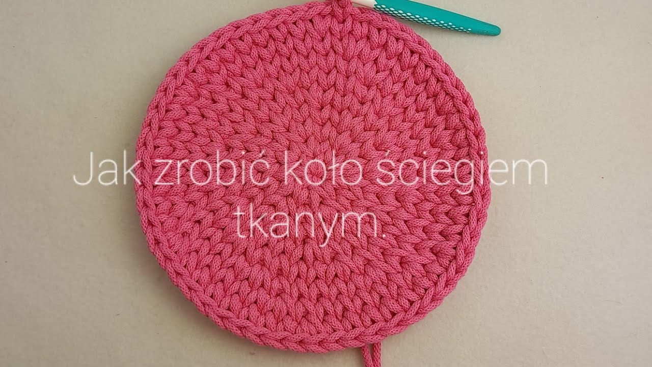 Ścieg tkany. Jak zrobić koło ściegiem tkanym.