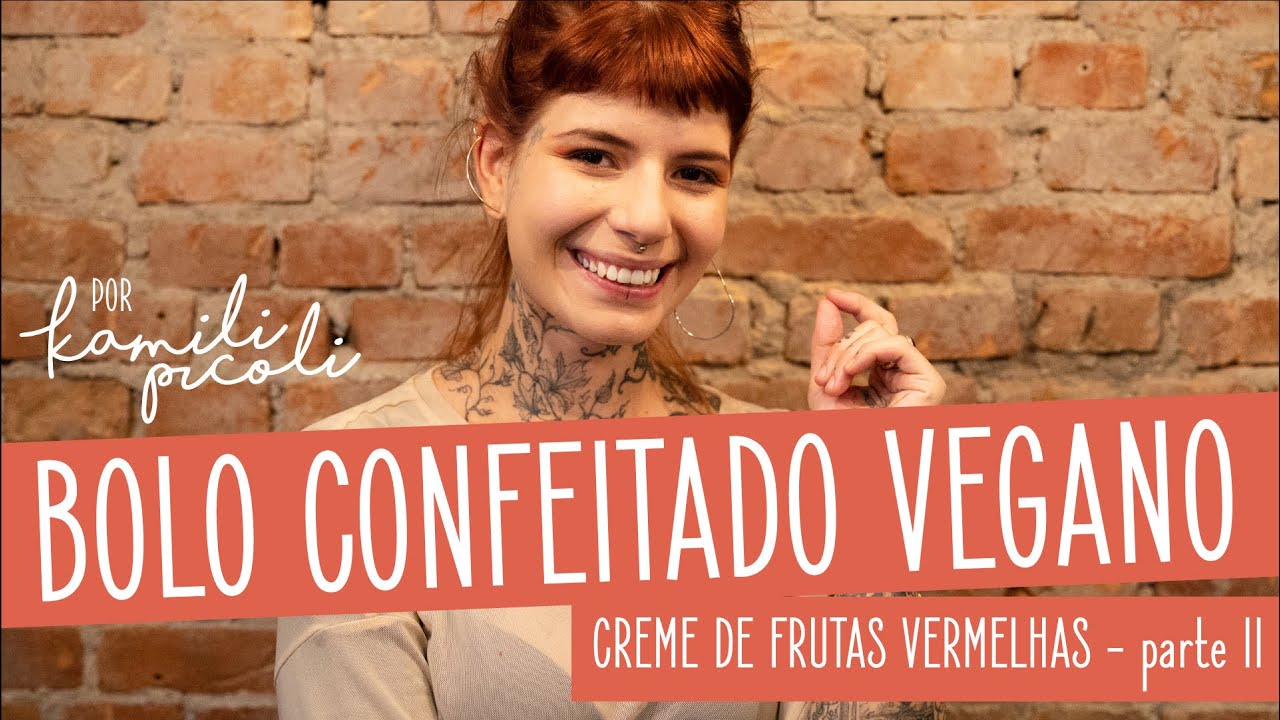 Creme de Frutas vermelhas - Aulas de confeitaria vegana