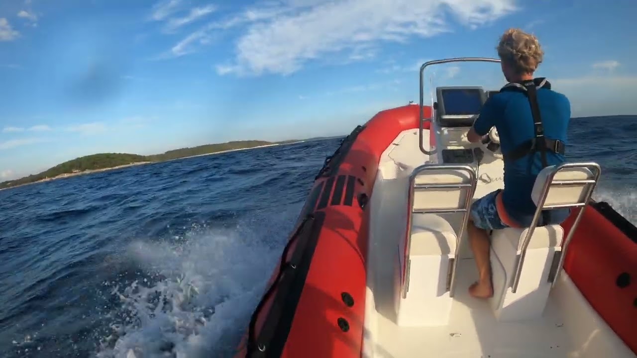 Zodiac Pro at sea near Pula