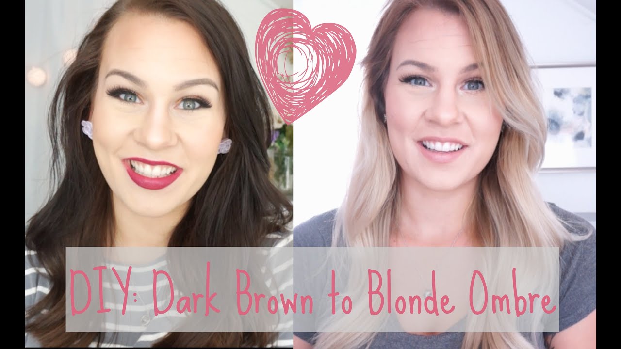 DIY: Dark Brown to Blonde Ombre/Balayage at Home