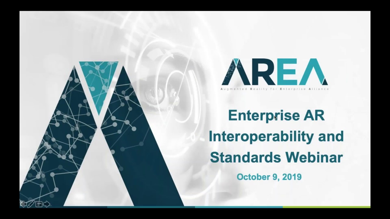 AREA Research Committee Webinar - Enterprise AR Interoperability and Standards