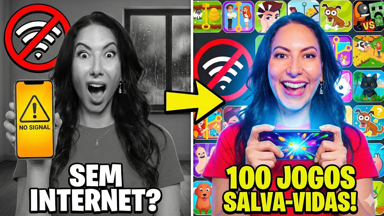 100 Jogos para jogar SEM INTERNET! (Testamos)