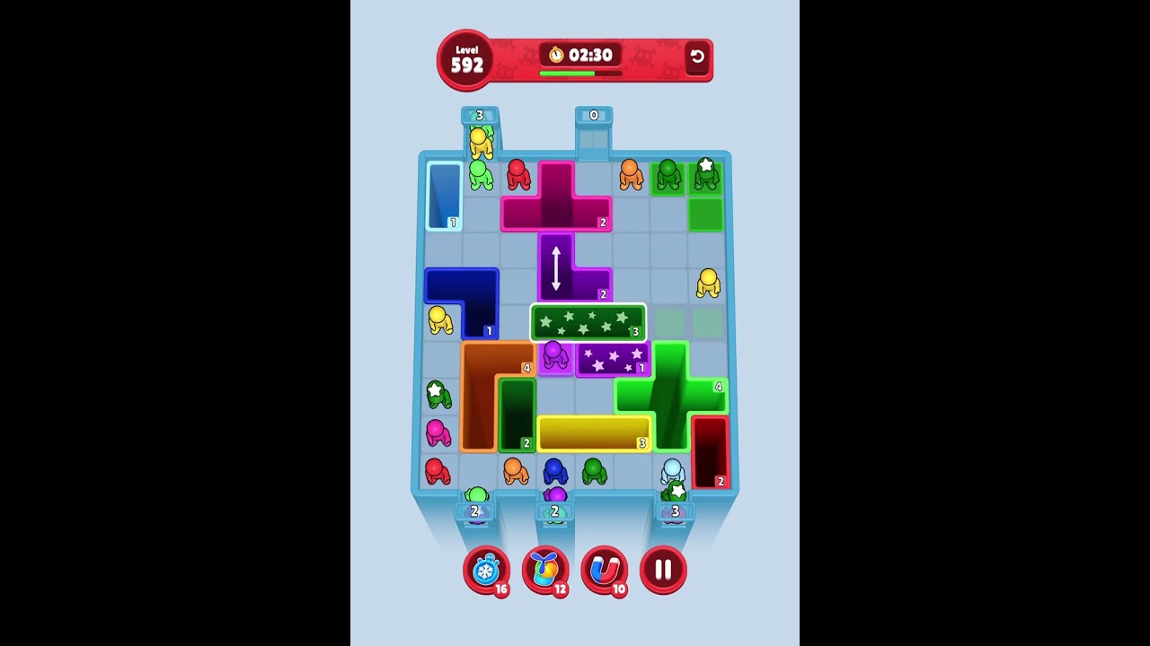 Drop Away Level 592 Solution Walkthrough #dropaway #solution 