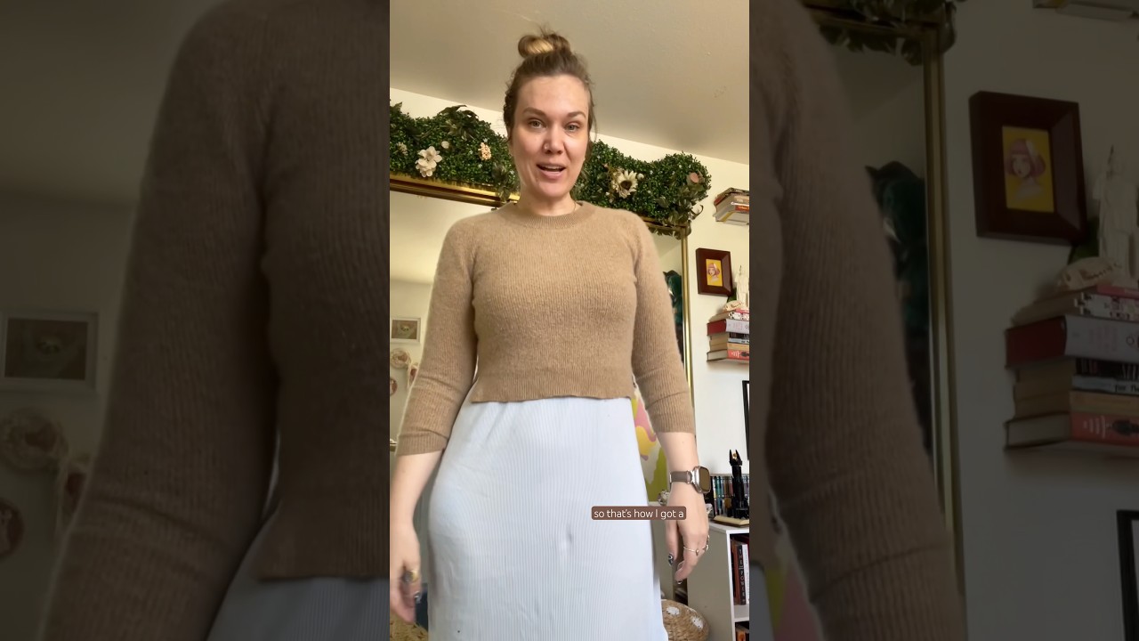 Restoring a Rag & Bone cashmere sweater #thrifted #thriftfind #cashmere #knitting
