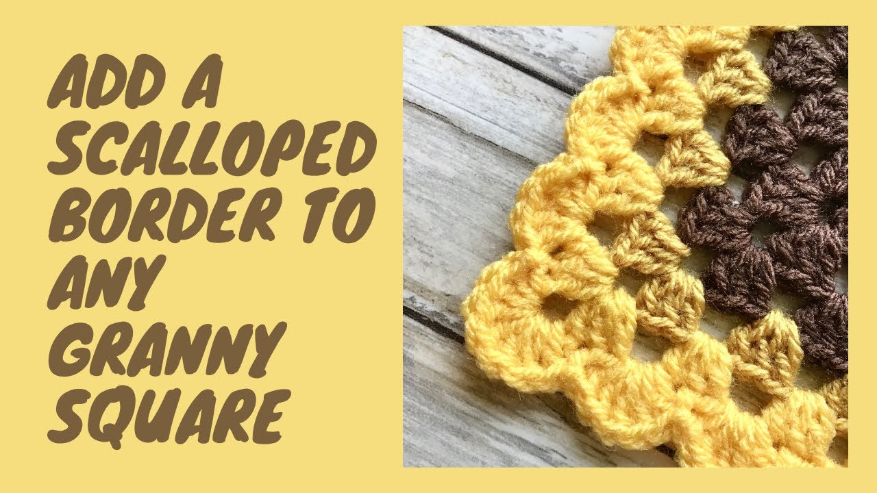 A Scalloped border for a Granny Square