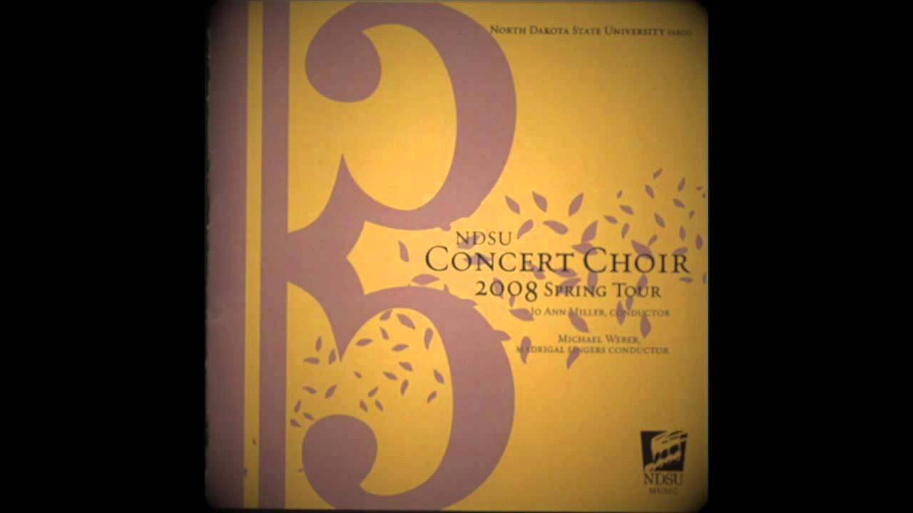 Singet dem Herrn, SWV 35 | Heinrich Schütz [NDSU Concert Choir]