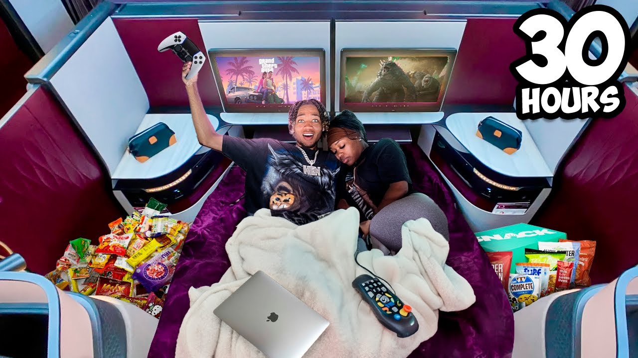TRAVELING 30 HOURS IN BUSINESS CLASS TO OUR DREAM VACATION DESTINATION!
