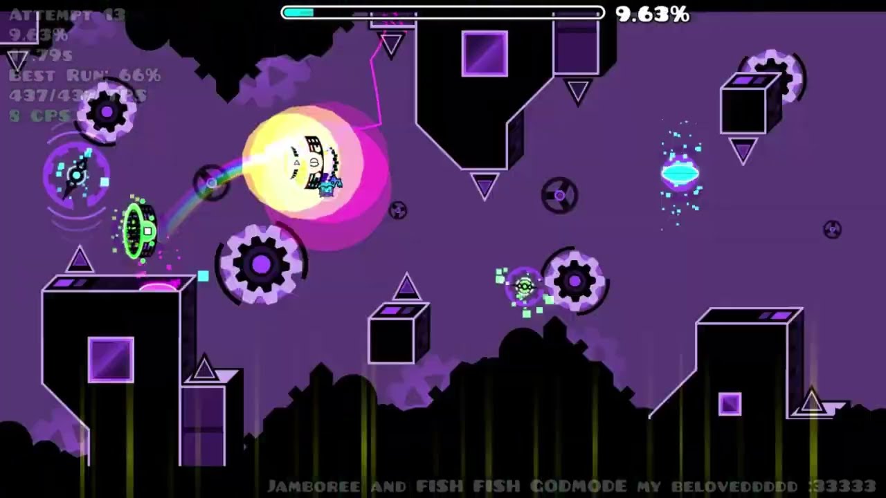 virtual collapse by teamuprising 100% | geometry dash 2.2 (extreme demon 