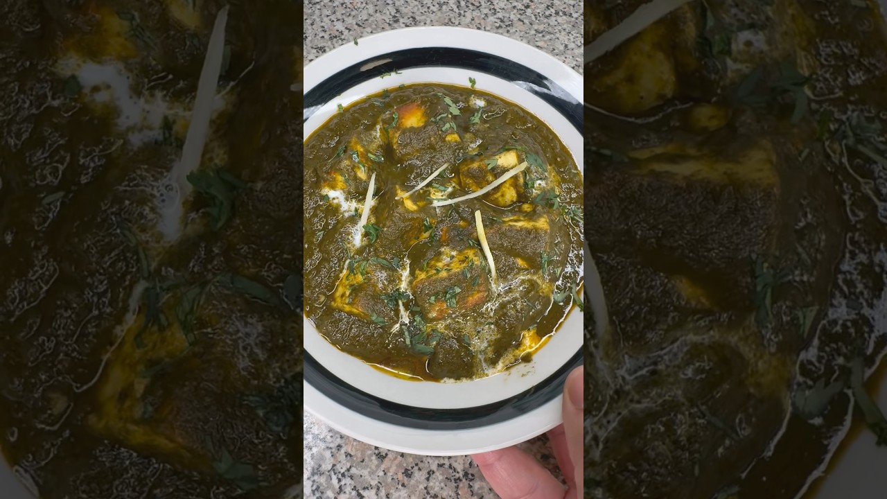 Quick homemade Palak Paneer
